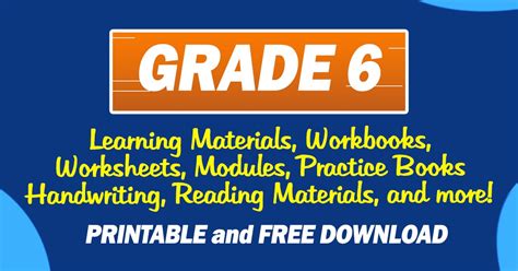 elibro grade 6|GRADE 6 Free Learning Materials and More! .